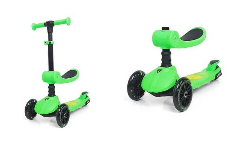 Lamborghini L5 2in1 Yeşil Çocuk Scooter Premium Ve Oyunda100 İle 2.500,49 TL