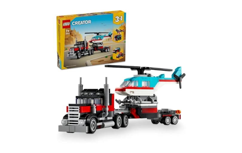 LEGO Creator 3’ü 1 Arada Helikopterli Açık Kasa Kamyon 569 TL