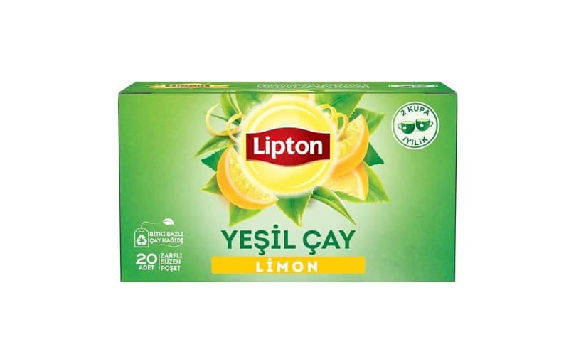 Lipton Berrak Limonlu Bardak Süzen Poşet Yeşil Çay 20'li Paket, 30 G 74tl