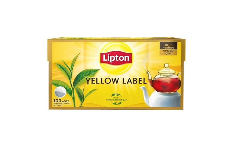 Lipton Yellow Label Demlik Poşet Siyah Çay 100'lü Paket 179tl