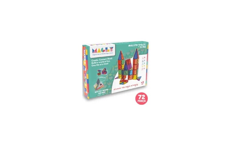 Magly Manyetik Yapı Blokları 72 Parça N11'de 1.784 Tl