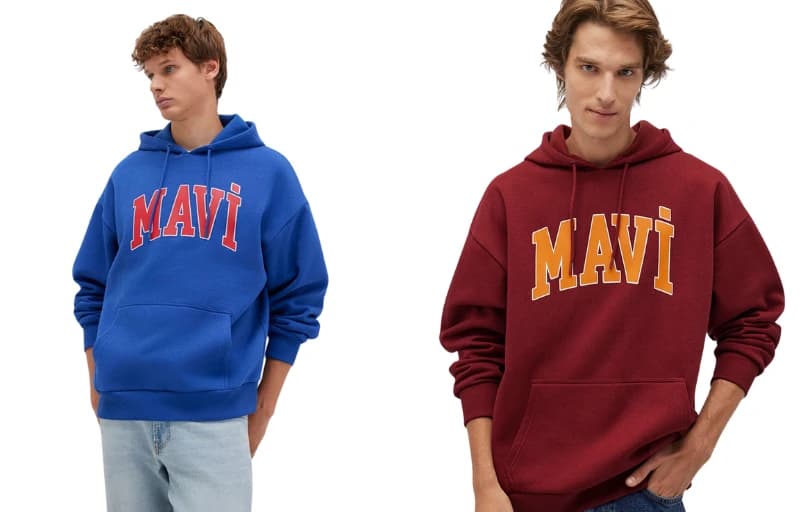 Mavi Logo Baskılı Sweatshirt 2li alımda Sepette Kuponla 674 TL