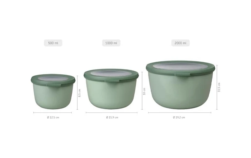 Mepal - Çok Amaçlı Cirqula Round 3 Parçalı Set – Kapaklı Saklama Kabı 1.740tl (6 Ayın En Düşük Fiyatı)
