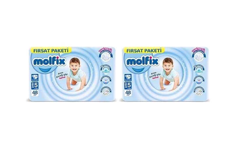 Molfix 3d Bebek Bezi, Junior 5 Beden, Fırsat Paketi 48 Adet (2 Paketi) 455tl (6 Ayın En Düşük Fiyatı)