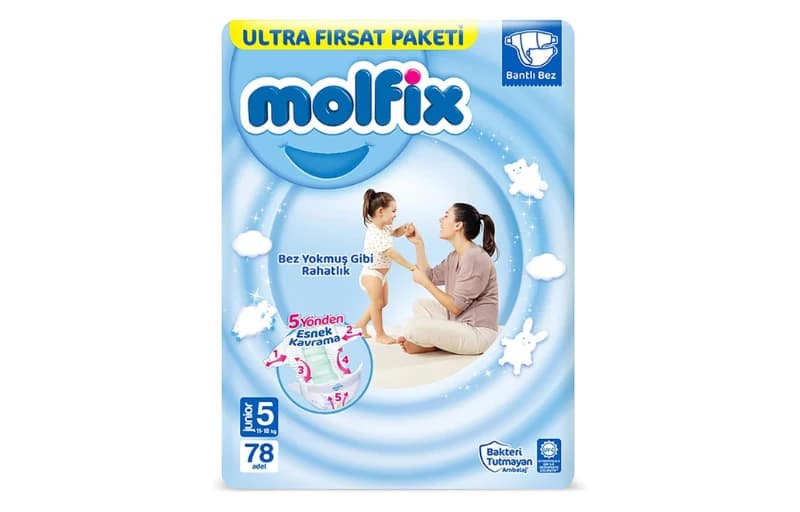 Molfix 3D Junior 5 Beden 78’li Bebek Bezi 319 TL!