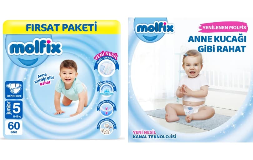 Molfix Bebek Bezi 5 Beden Junior Fırsat Paketi 60 Adet İki Adet Alımda Sepette Kuponla 476 ₺ (Adet 238₺ )