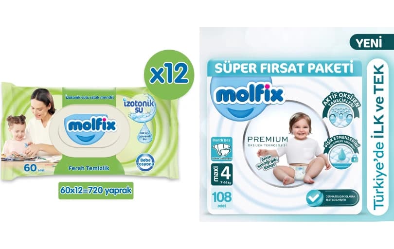 Molfix'te 2.ürün %50 İndirimli (stoklar Tükenebilir)