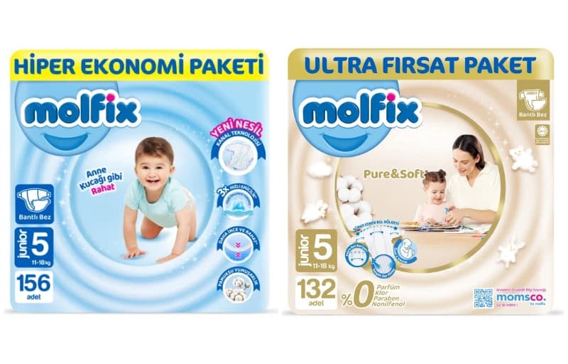 Molfix’te Sepette 150 TL'ye Ek 2. Ürün %50 İndirimli!
