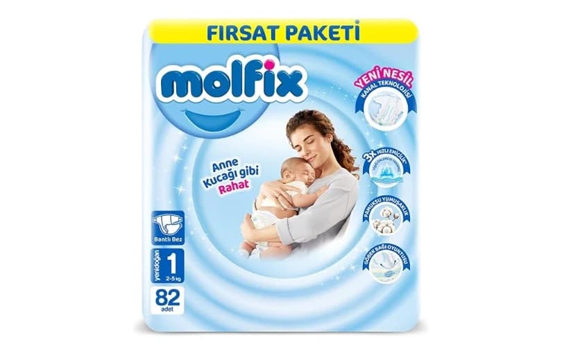Molfix Yenidoğan Bebek Bezi 82 Adet 249,90 Tl