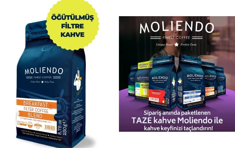 Moliendo Kahvelerde %40'a Varan İndirim + 800 TL'ye 125 TL Net İndirim