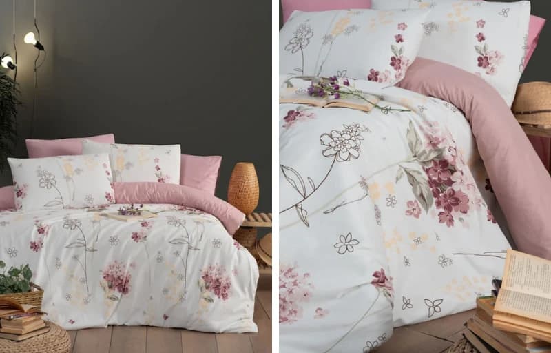 Mystory Home Viola Lastikli Çarşaflı Çift Kişilik Nevresim Takımı 200 X 220 379 TL