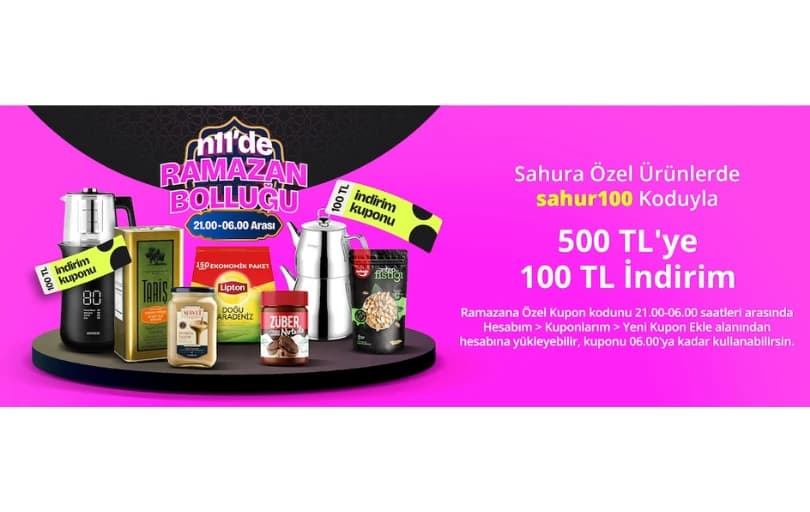 N11 İndirim Kodu İle Seçili Ürünlerde 500/100₺ İndirim