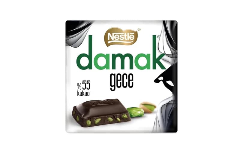 Nestlé Damak Gece Antep Fıstıklı Bitter Çikolata, 60 G 66tl