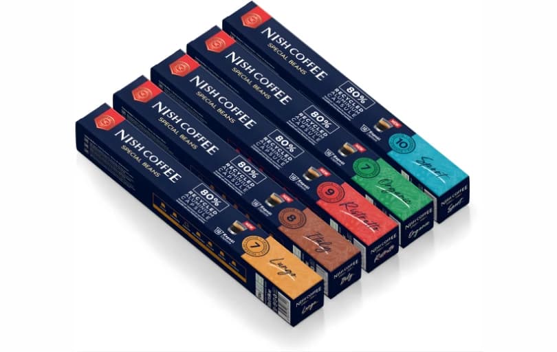 Nish Kahve'nin Nespresso uyumlu Kapsül Kahve 5'li Set 584 TL