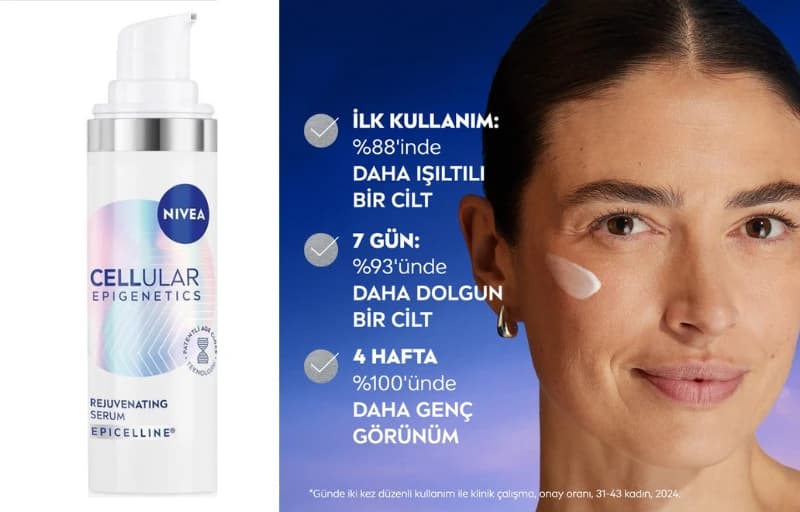 Nivea Lansman Ürünü Cellular Epigenetics Yüz Serumu 479 TL!