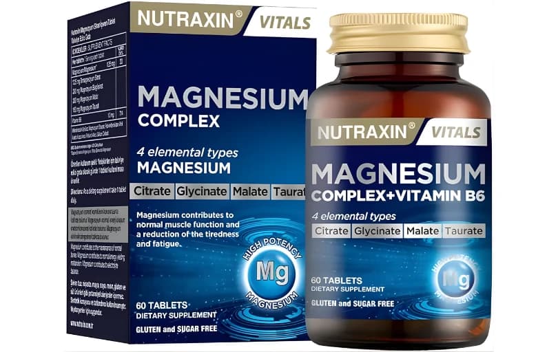 Nutraxin Magnesium Complex Gıda Takviyesi, 60 Tablet 265 TL