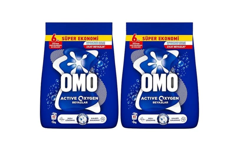 Omo Active Oxygen Beyazlar Toz Deterjanı 6 Kg (2 Paketi) 627tl (6 Ayın En Düşük Fiyatı)