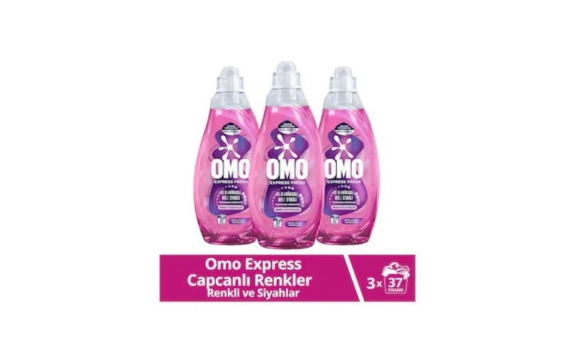 Omo Express Fresh Capcanlı Renkler Renkli Ve Siyahlar Sıvı Çamaşır Deterjanı 3 X 1480 Ml 539tl (6 Ayın En Düşük Fiyatı)