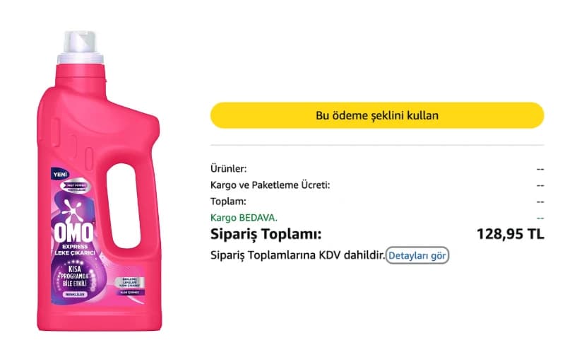 Omo Leke Çıkarıcı 1 Lt 128₺ (2 Adet Alımda 109₺) ( Kargo Bedava )