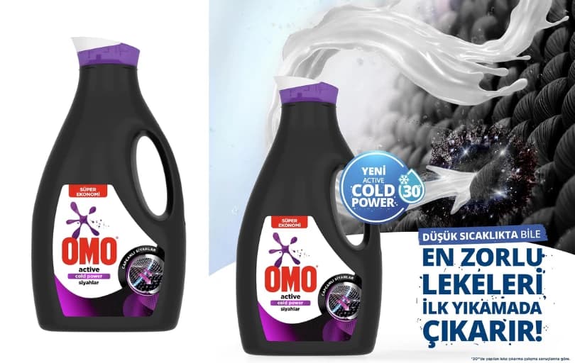 Omo Sıvı Active Cold Power Siyahlar 2470 ml - 209 TL
