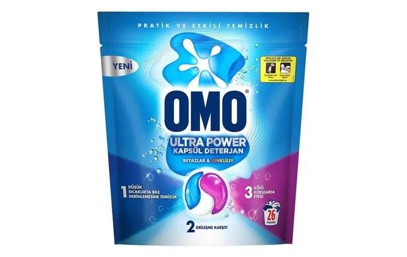 Omo Ultra Power Kapsül Deterjan 26 Yıkama 3 Adet 444,70 TL