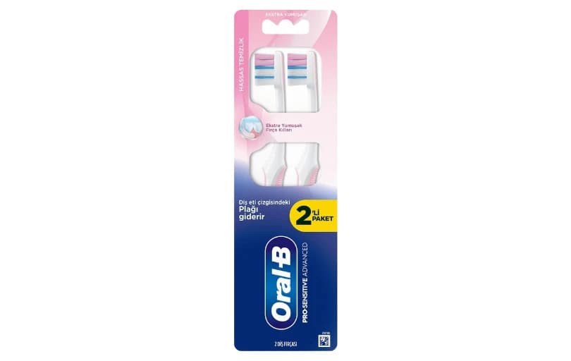 Oral-b Pro-sensitive Advanced Hassas Temizlik Diş Fırçası, Ekstra Yumuşak, 2 Adet 149tl
