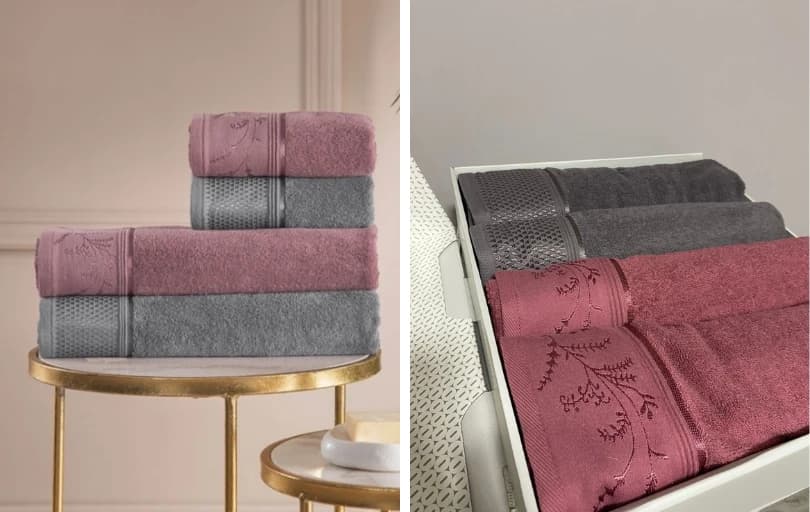 Özdilek Hamam Seti Mürdüm-Antrasit 867₺