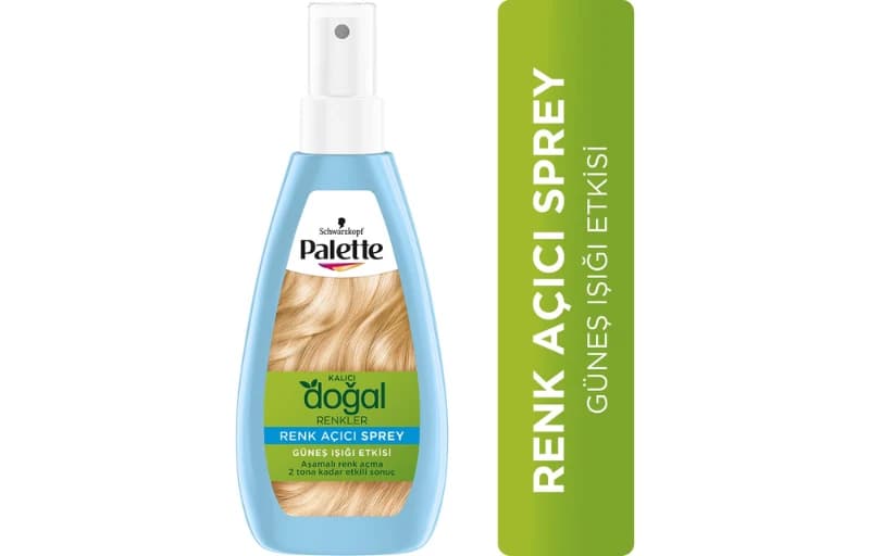 Palette Kalıcı Doğal Renkler Renk Açıcı Sprey 150 Ml 118 TL (2 Adet Alımda 59 TL)