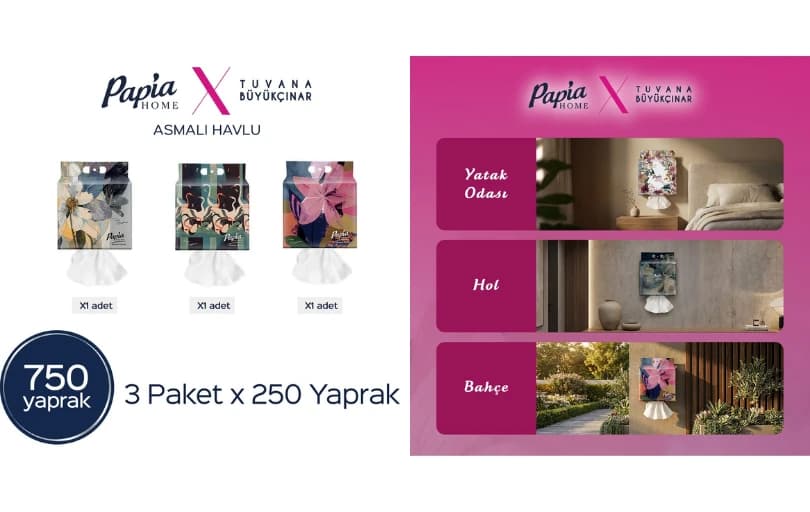 Papia Home Asmalı Havlu'da 2 Al 1 Öde Fırsatı