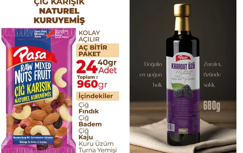 Paşa Kuruyemiş Seçili Ürünlerde %65'e Varan İndirim