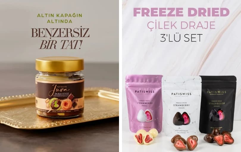 Patiswiss Çikolatalarda 4 Al 2 Öde ve 200₺'ye 30₺ Kupon Fırsatı