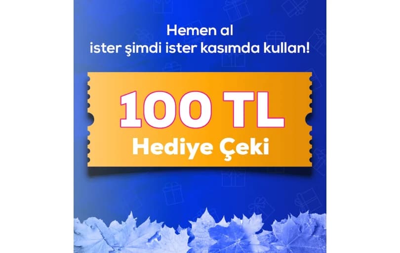 Pazarama 100 TL Hediye Çeki