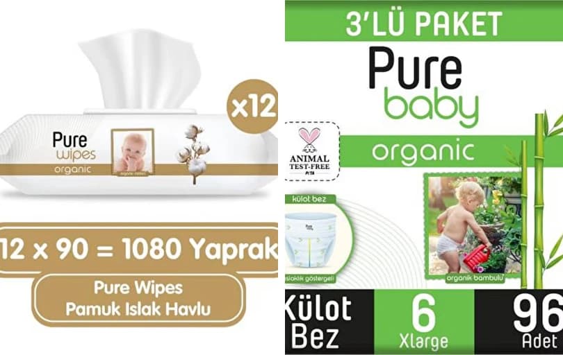 Pazarama Pure Baby Ürünlerinde Dip Fiyatlar Mevcut