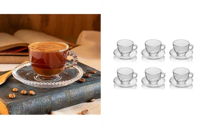 Perotti 12602 6 Lı Kahve Fincanı Cam Kahve Fincan Takımı - 239 TL