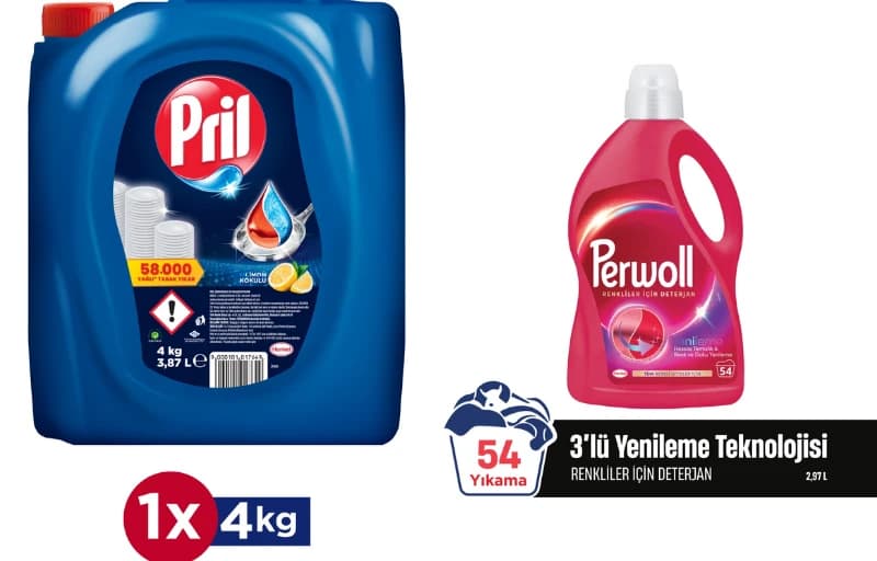 Persil, Perwoll ve Pril Ürünlerinde 500 TL'ye 100 TL İndirim