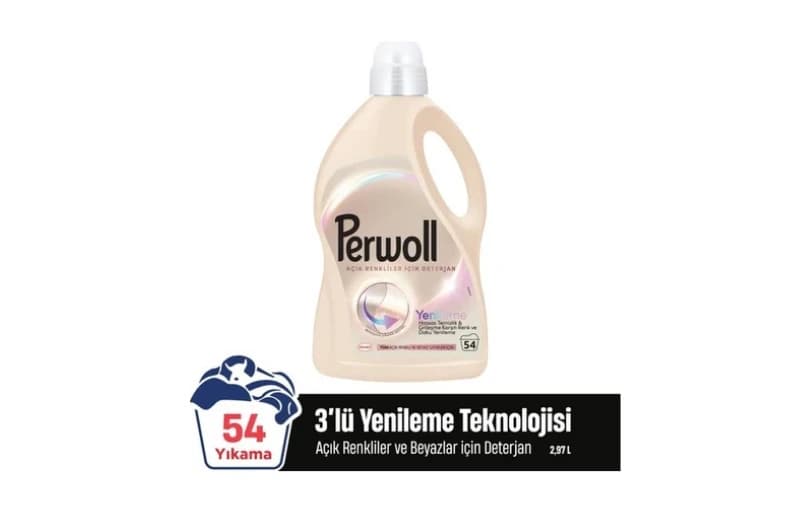 Perwoll Açık Renkliler İçin Hassas Sıvı Bakım Deterjanı 2970ml (54 Yıkama) 149tl