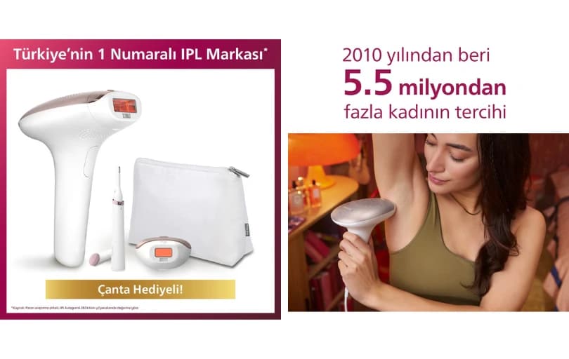 Philips Lumea Lazer Epilasyon Ipl Tüy Alma Cihazı+Kaş Düzeltici 8.499 ₺