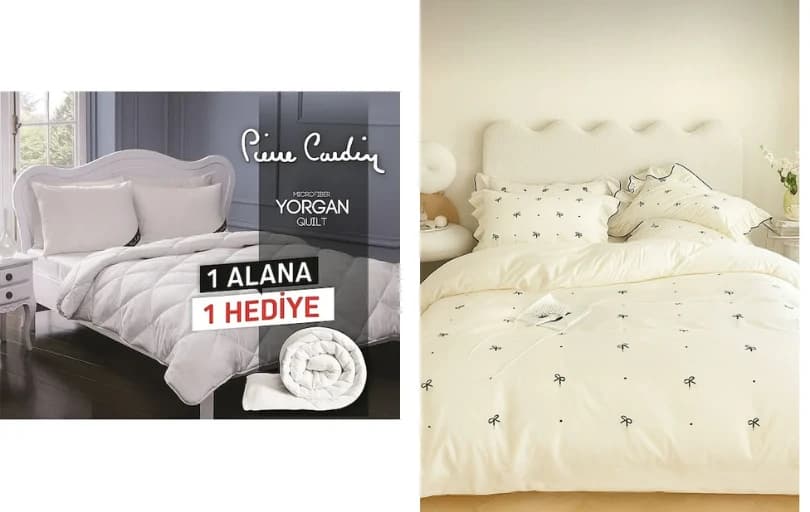 Pier Cardin Çift Kişilik Yorgan 2 Adet - 999 TL