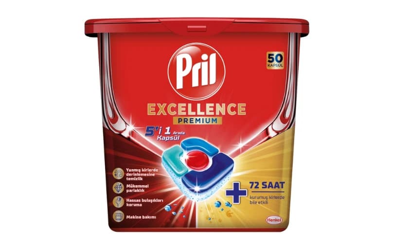 Pril Excellence Premium 5İ Bir Arada 50 Kapsül 149 TL (4 Adet Alımda 134 TL)