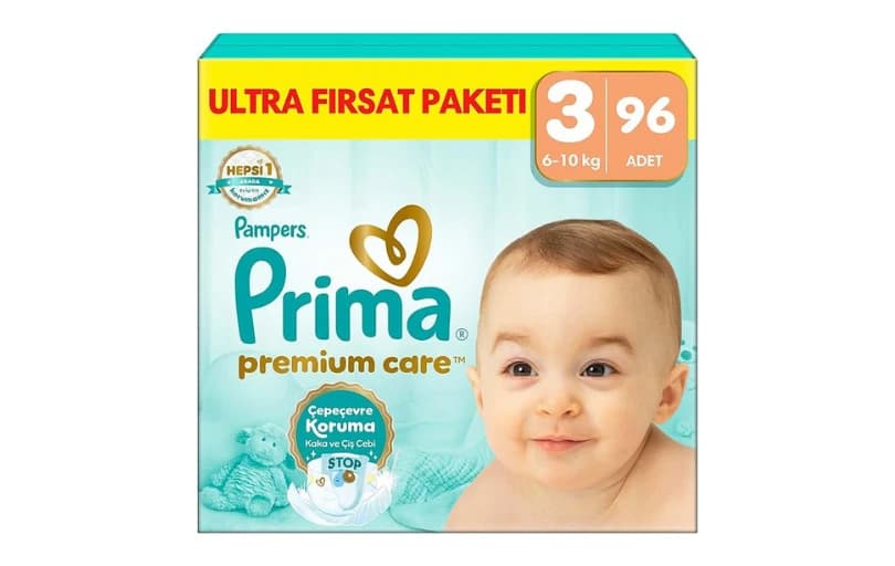 Prima Bebek Bezi Premium Care 3 Numara 96 Adet Ultra Fırsat Paketi 967tl
