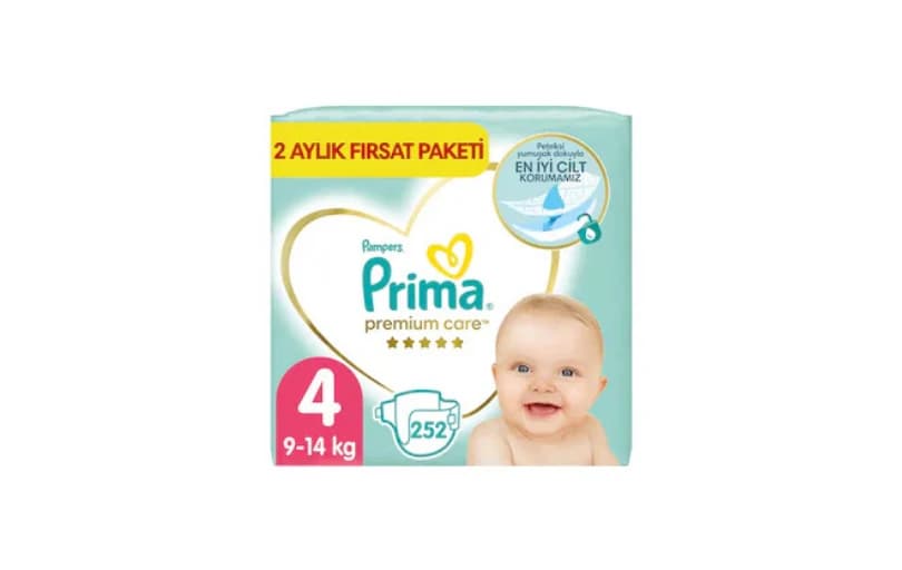 Prima Bebek Bezi Premium Care 4 Beden 2 Aylık Fırsat Paketi 252 Adet 2'li 2.240tl (6 Ayın En Düşük Fiyatı)