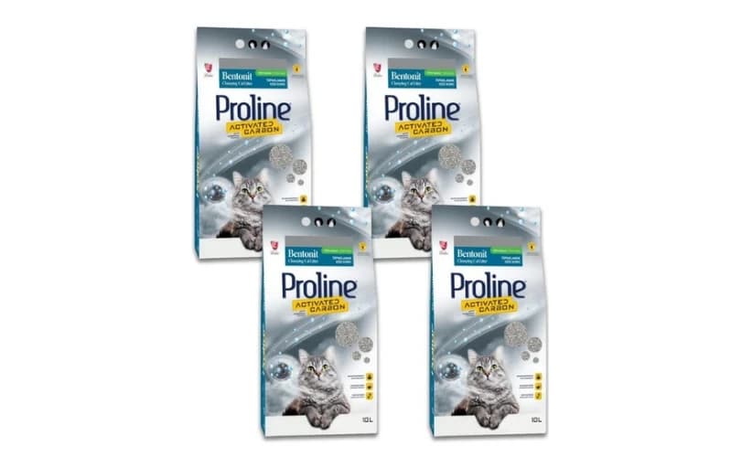 Proline Pro Line Aktif Karbon Kedi Kumu 10 Lt X 4 Adet 600tl (6 Ayın En Düşük Fiyatı)