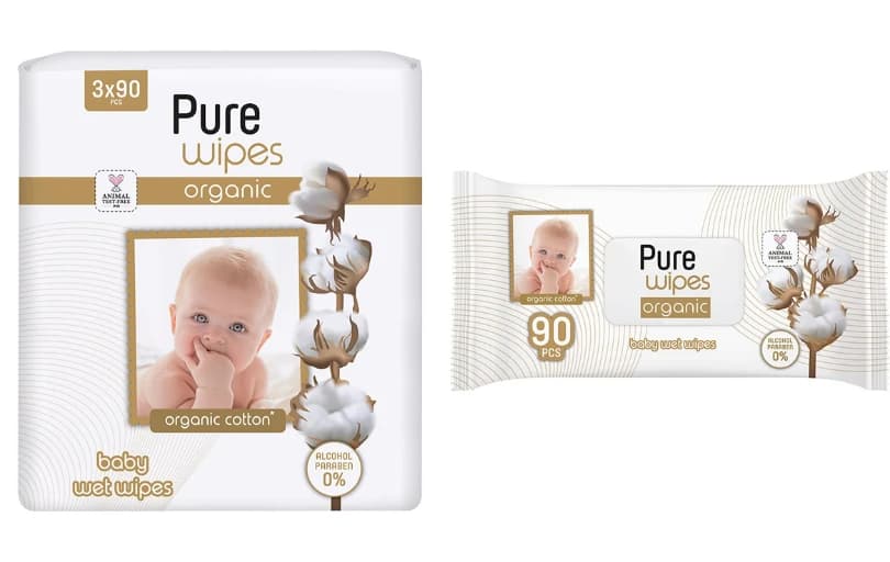 Pure Wipes Pure Pamuklu Islak Havlu 3X90 Adet 89 TL (3 Adet Alımda 59 TL) 📌 19,99 TL/paket