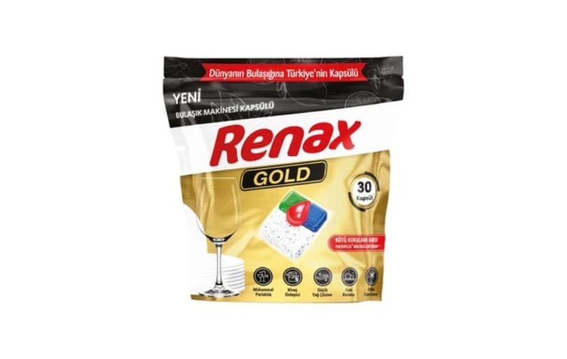 Renax Gold Hepsi Bir Arada Bulaşık Makinesi Kapsülü 30 Tablet 115tl (6 Ayın En Düşük Fiyatı)