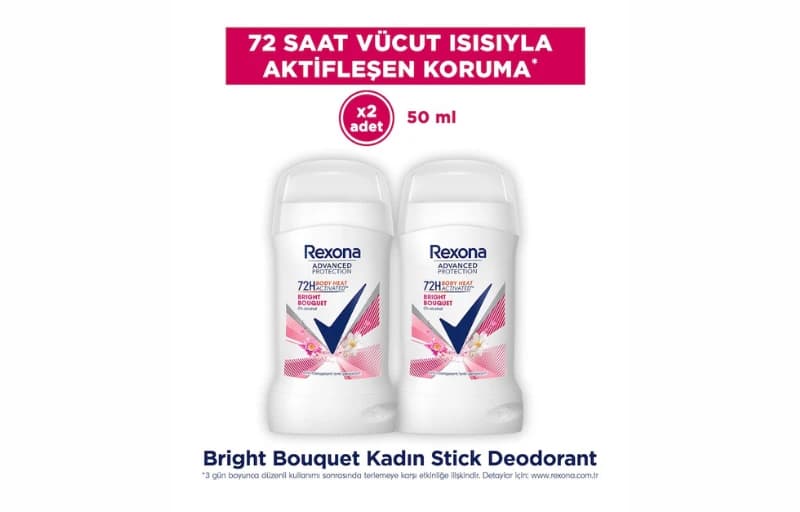 Rexona Advanced Protection Kadın Stick Deodorant Bright Bouquet 50 Ml 209 TL