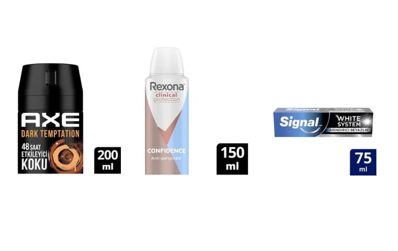Rexona, Axe Ve Signal Ürünlerinde 750 Tl'ye 150 Tl İndirim Kuponu