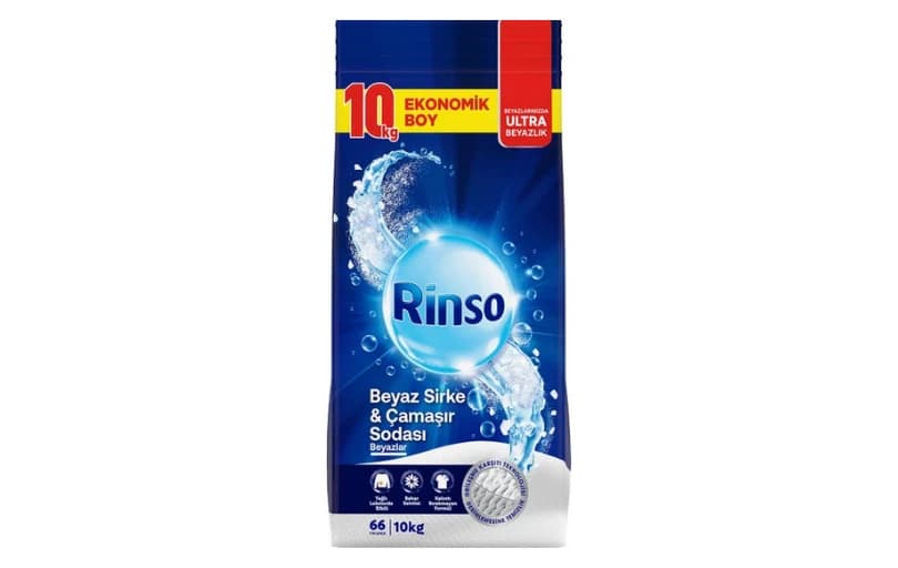 Rinso Beyaz Sirke Ve Çamaşır Sodası Beyazlar Için Toz Deterjan 10 Kg 365tl