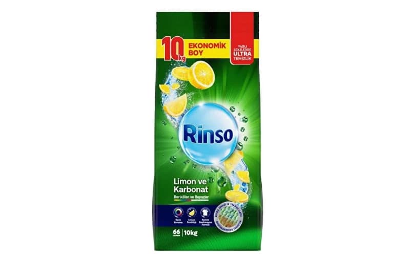 Rinso Toz Çamaşır Deterjanı Limon Ve Karbonat Renkliler Ve Beyazlar İçin 10 Kg 319tl