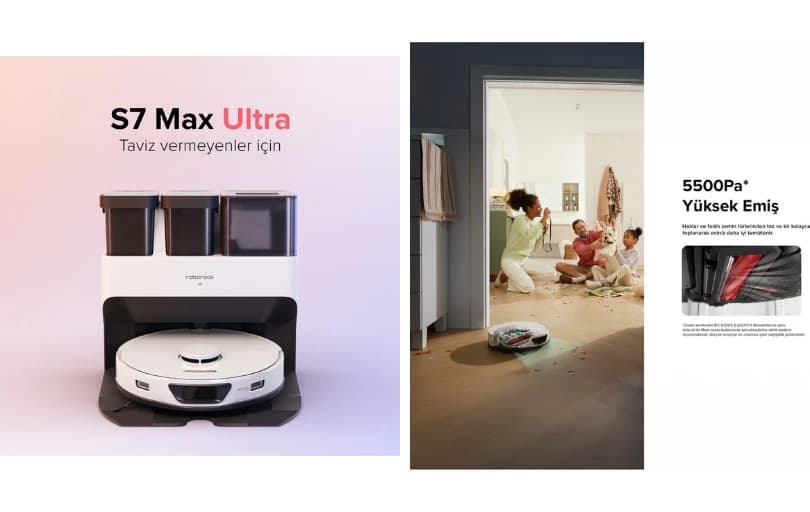 Roborock S7 Max Ultra Sepette Kupon ile 33.999₺