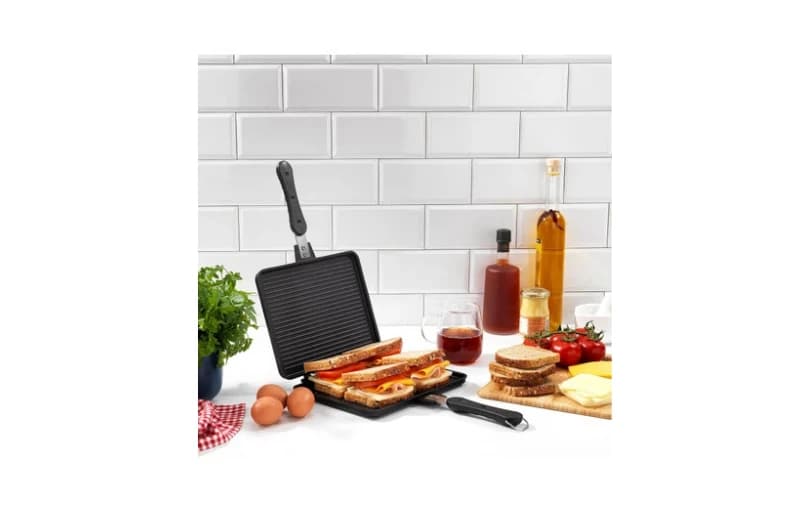 Schafer Tastemake Döküm Ocak Üstü Tost Izgara 20x26 Cm - 2 Parça 875tl